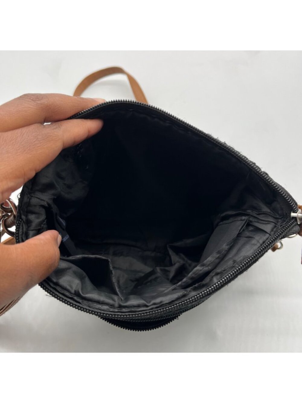 Stone Mountain Black Fabric Crossbody Bag - Picture 10 of 10